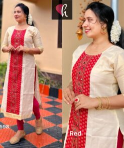 White Grace – Flared Cotton Kurta