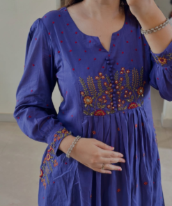 Purple Pure Lilan Anarkali suit set